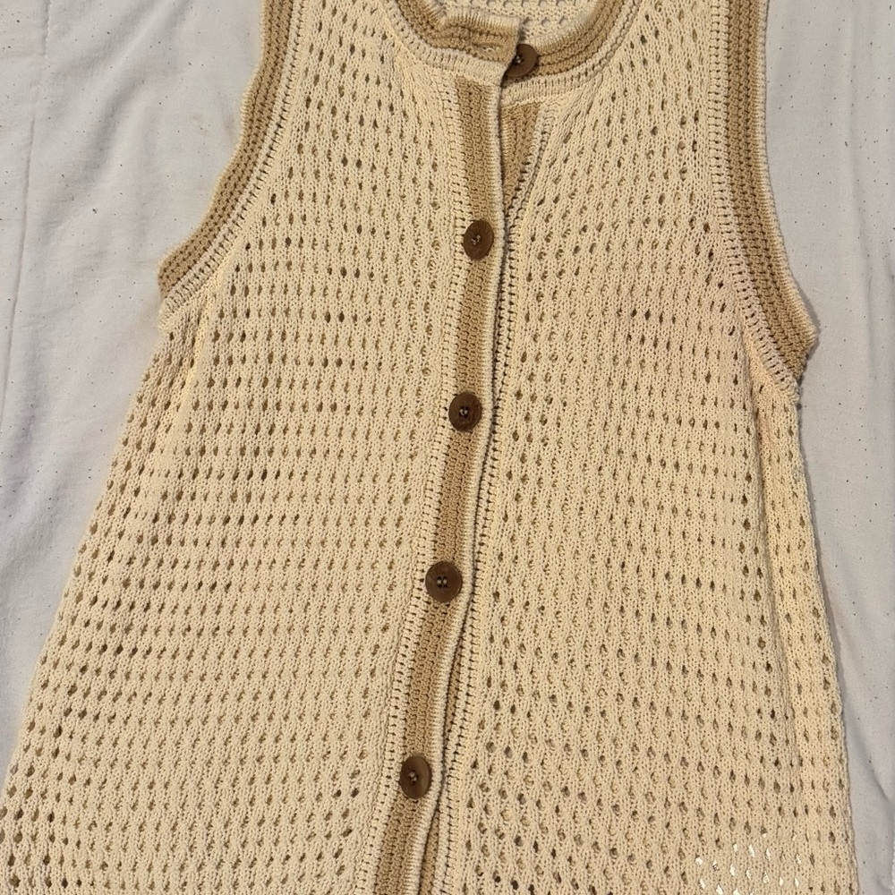 ANTHROPOLGIE Cream and Tan
Knit Vest